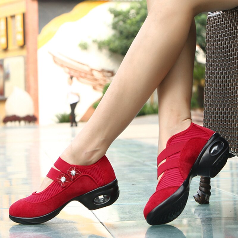 Chaussures de sport à semelle souple pour femme, baskets de pratique de la danse moderne, Jazz, Double 11, offre spéciale, automne