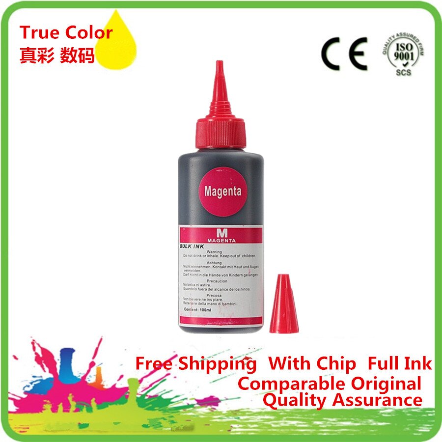 Gespecialiseerde Dye Inkt Kit Voor Alle Printers Fles Top Ciss Refill Inkt Met Levendige Kleur Geen Plug: 1M