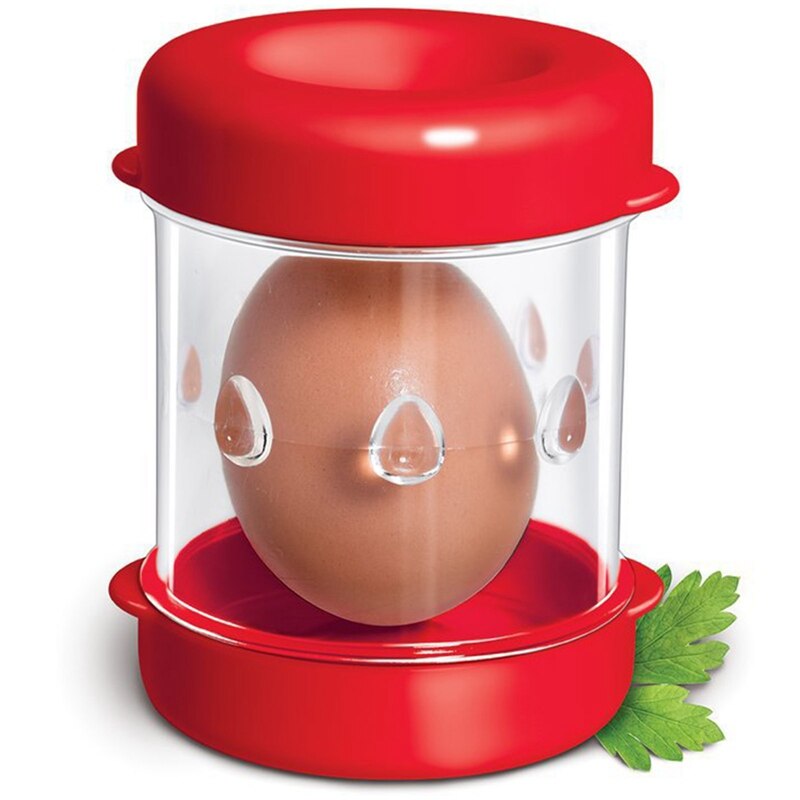1 stk håndsving automatisk ægskaller kogt ægskræller ægværktøj ægskal separator køkkenudstyr skrælning: Rd