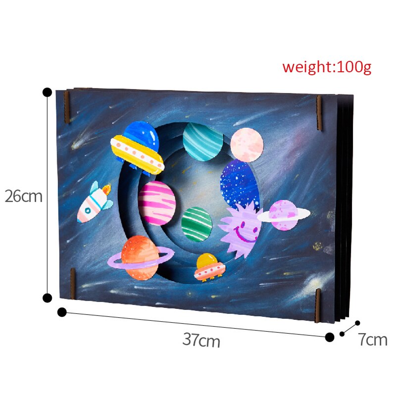 DIY Vast Starry Sky Craft Toys For Children Handmade DIY Universe Planet Carton Crafts For Kids Interactive Educational Toys: 03