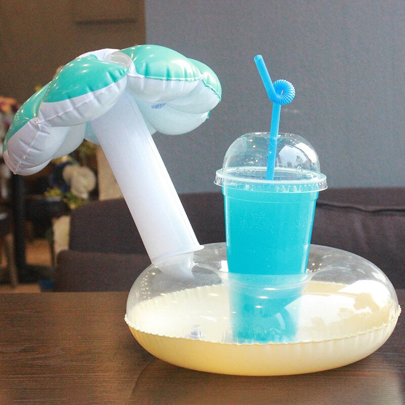 Mini Drijvende Bekerhouder Zwembad Zwemmen Ring Water Speelgoed Party Drank Boten Baby Zwembad Speelgoed Opblaasbare Drink Houders Swimring C: 10
