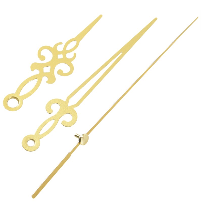 Guld händer svart diy kvarts klocka rörelse