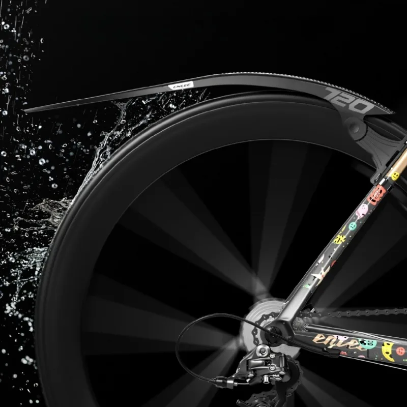 Bicycle Quick Release Extended Mudguard for Front Rear Wheel 700C Gravel Road Bike Fender Strong PP Mud Fender Outdoor Protector