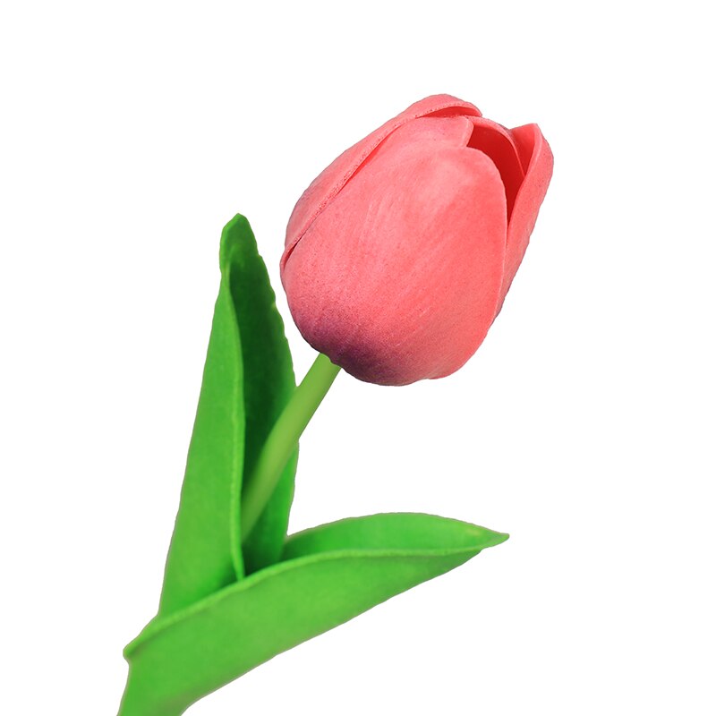 1pc kunstige blomster tulipan bamse frisk romantisk bryllup dekoration valentinsdag latex blomster: Smtyjx 053