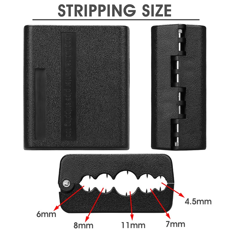Loose tube slitter 4.5mm-11mm Ribbon Cable Stripper Longitudinal Center Pipe Stripping Tool Tube Slitter Cable Cutter