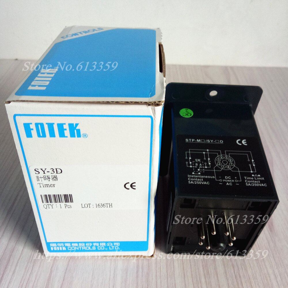 SY-3D 220VAC FOTEK Digital Display Power ON Delay Timer 100% & Originele