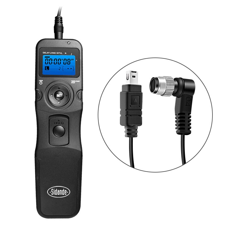 Sidande RS-7100LCD Timer Shutter Release Remote Control for Canon EOS 1300D 1100D 1200D 1000D 100D 350D 500D 550D 650D 700D 750D: RST7100N