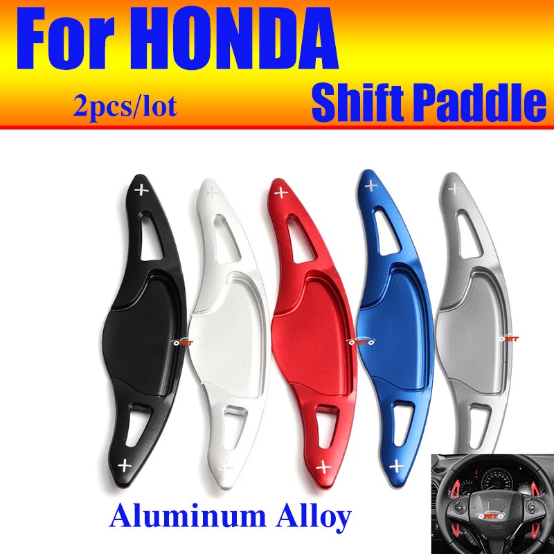 Car Styling Stuurwiel Shift Paddle Shifter Verlengen 2 Stks/partij Rood/Blauw/Zwart Fit Voor Honda Fit Ezel