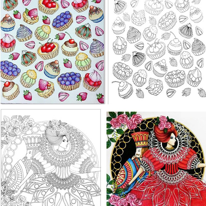 1Pc 24 Pagina 'S Creatieve Mandala Bloem Reizen Tijd Kleurboek Kinderen Kids Schilderen Graffiti Boeken Diy Tekening Kleurboek