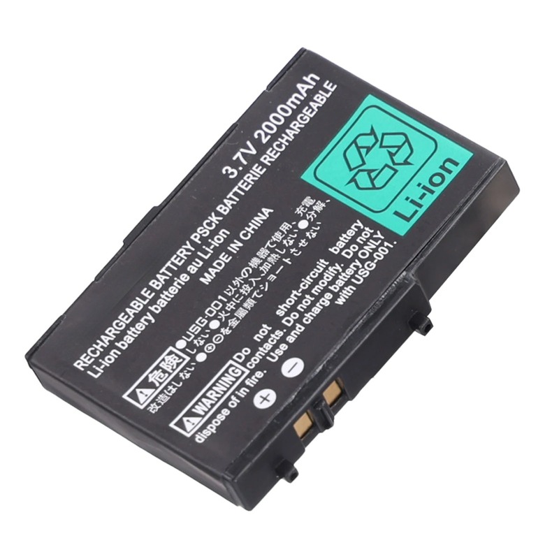 Per Nintendo DS Lite 3.7V 2000mAh Batteria ricaricabile agli ioni di litio Sostituzione batterie integrate con cacciavite