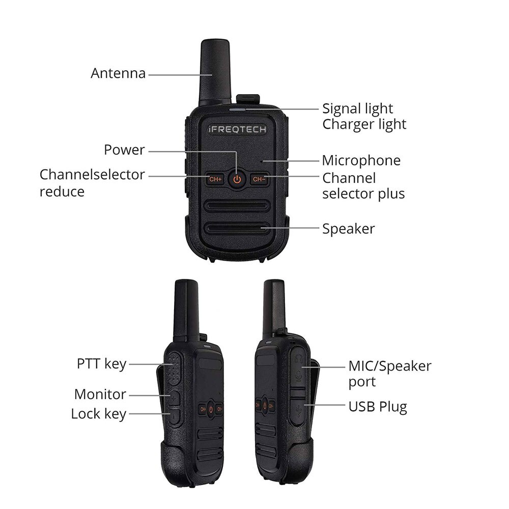 AP-102 PMR446 トランシーバー長距離フィットモトローラ Talkabout が TLKR T42 T40 BAOFENG BF-888S KD-C1 RT22 RT622 Ksun ラジオ