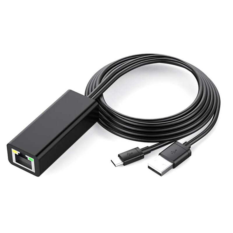 Ethernet Adapter mit Power Kabel für TV Stick (2Nd Gen), 4K Stick