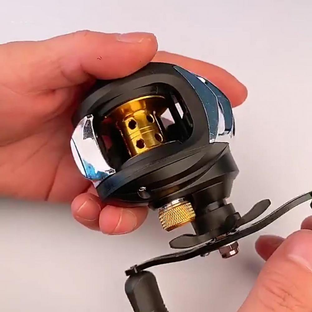 Fishing Reel Baitcasting Reel Compact 7.2:1 Gear Ratio Metal Magnetic Brake System for Outdoor 8KG Max Drag Reinforced Reel