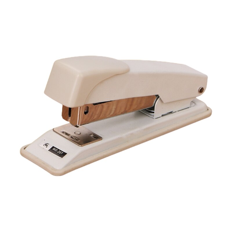 Metal Effortless Heavy Duty Stapler Paper Book Binding Stapling Machine Labor Saving School Office Supplies Stationery: Silver Gray