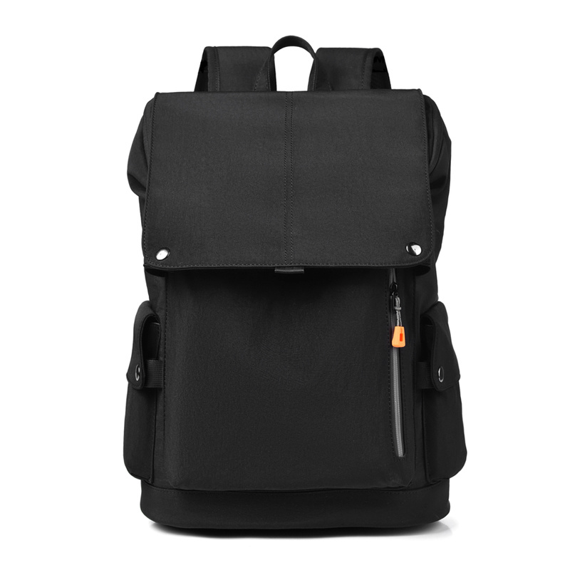 British Style Business Laptop Backpack For Men Brand Oxford Cloth Waterproof Daily Work Bag Youth School Backpack: Black