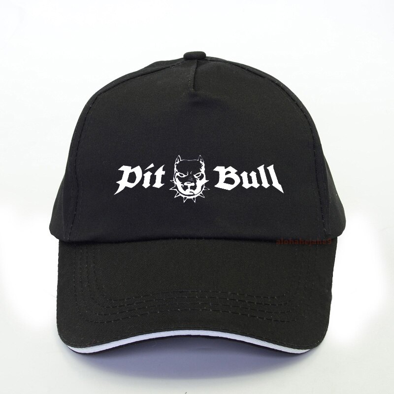 Casquette de baseball pour hommes, chapeau d&#39;été à la pour papa, PITBULL américain Pit Bull Dog, casquette de loisirs unisexe, chapeau de camionneur réglable: Black