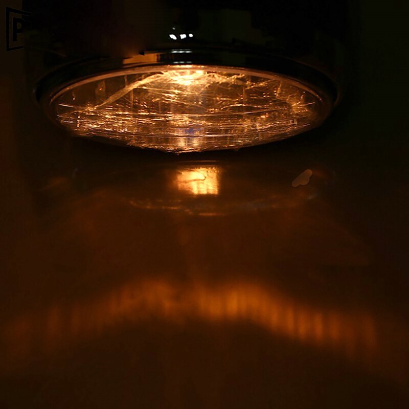 12 V 20 Wstijl Universele Motorfiets Koplamp Kuip Verlichting Hoofd Licht Straatvechter Enduro Licht Koplamp   Geel   Geel