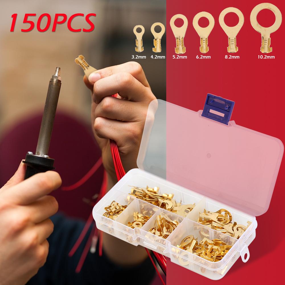 150pcs Cable Wire Connector Crimp Terminal Electrical Non-insulated Kit Terminator Conectores Wire Terminals