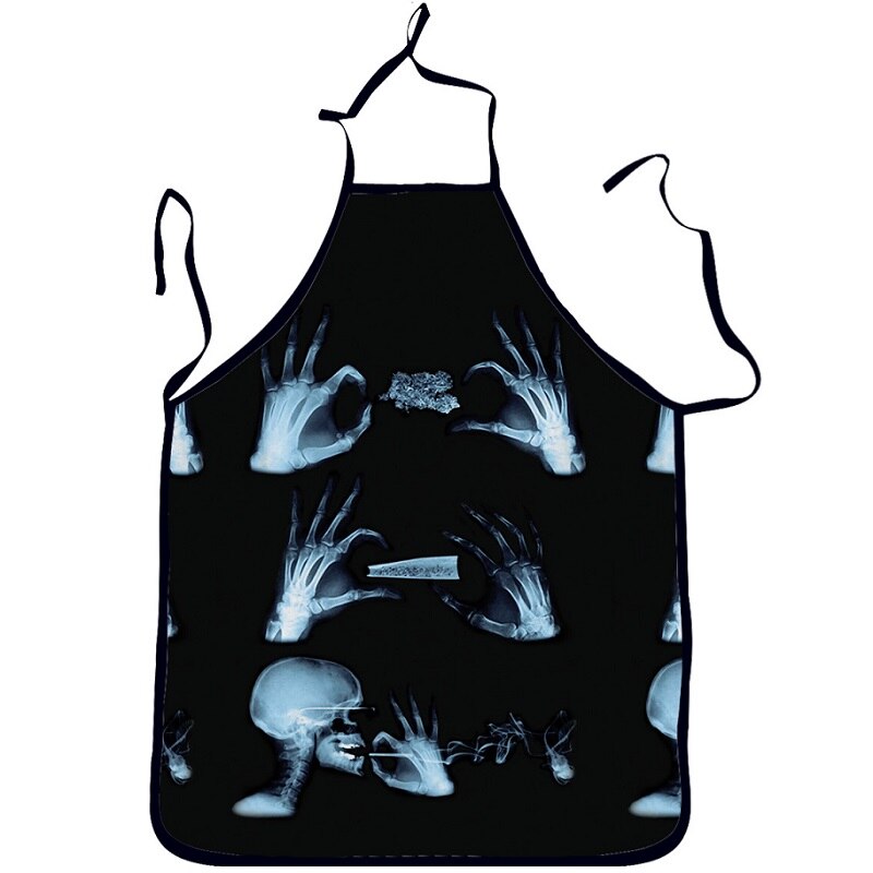 Halloween Schorten Killer Afdrukken Volwassen Keukenschort Etentje Keukenschort Cozinha Tablier Keuken Overgooier Kinderen: 2