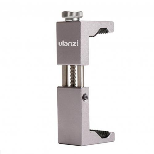 Ulanzi ST-02S Multifunctionele Metalen Telefoon Houder Bracket Fix Stand Accessoire Telefoon Houder Camera Accessoire Aluminium Statief: Silver Gray