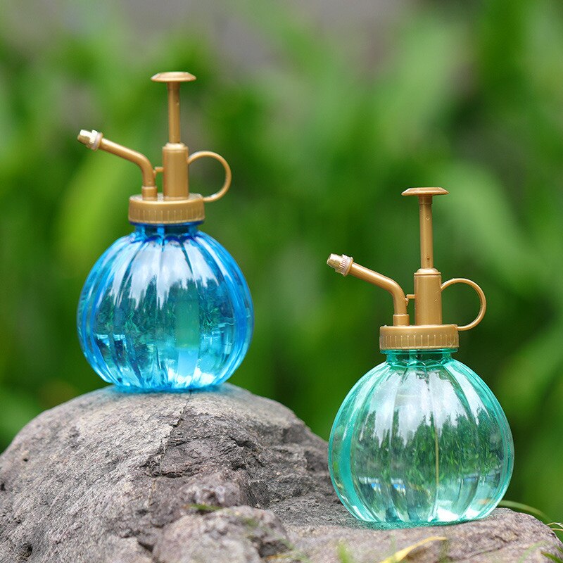 350Ml Plant Bloem Gieter Spray Fles Tuin Mister Sproeier Hairdressing Water Planten Leuke Pompoen Vorm Potten Verstelbare