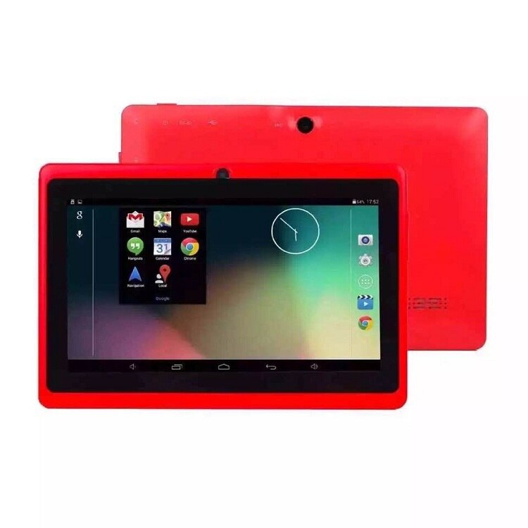 7 Inch 1024*600 Q88 Allwinner A33 Quad Core Tablet Pc Android 4.4 Kids Pad 512G 4G / 512 8G Dual Camera 0.3MP 5 Kleuren