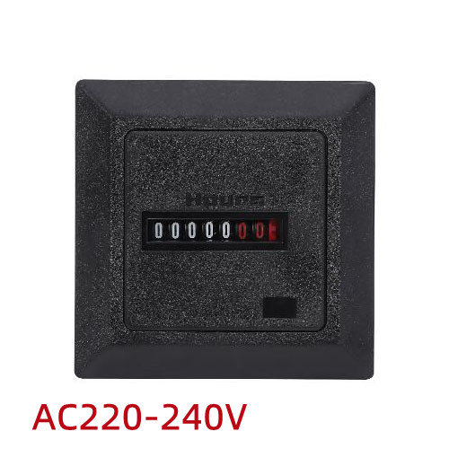 Ampulheta digital com temporizador quadrado, medidor de 0 a 99999.9 horas com alcance de 0.3w, 50hz: 220-240VAC  Black