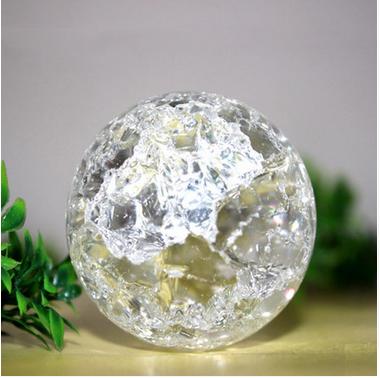 40mm hielo grieta cristal feng shui bola suerte rockery fuente de agua bonsai bola decoración