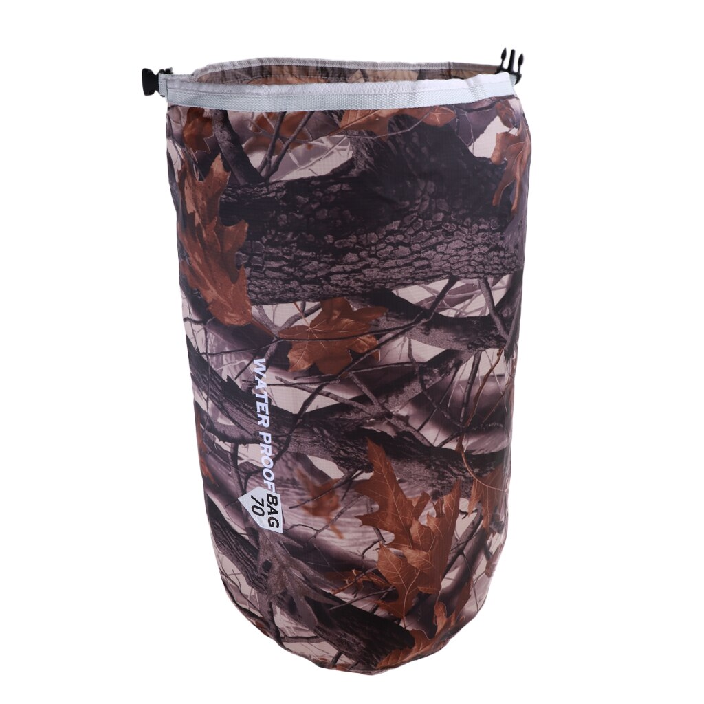 LIGHTWEIGHT Waterproof Dry Bag Storage Pack Outdoor Kayaking Beach Camping: Tree Leaf 70L