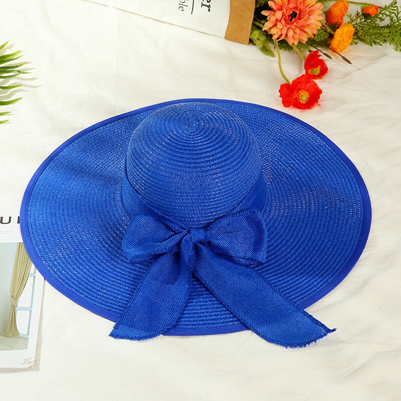 Womens Brede Rand Strooien Hoed Floppy Opvouwbare Roll Up Cap Strand Zonnehoed Upf 50 + Met Nek Flap