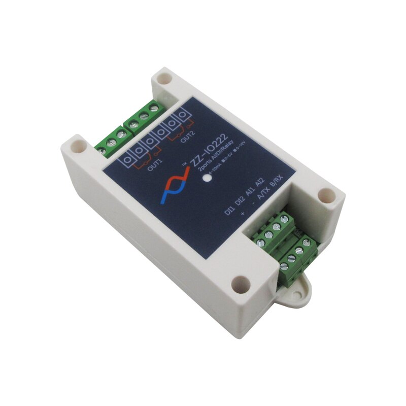 2 Relay Input / Analog Acquisition / Switch Input Module 485 Communication Flash on and Off IO222