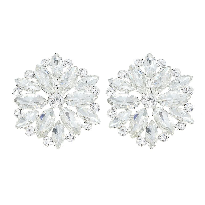 Broches de cristal para zapatos, 1 par, adornos removibles para zapatos, hebillas brillantes J2HD: 20