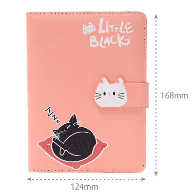 A6 Cute Girl Coloring Notebook Portable Illustration Weekly Planner Notepad Travelers Journal Diary Notebook