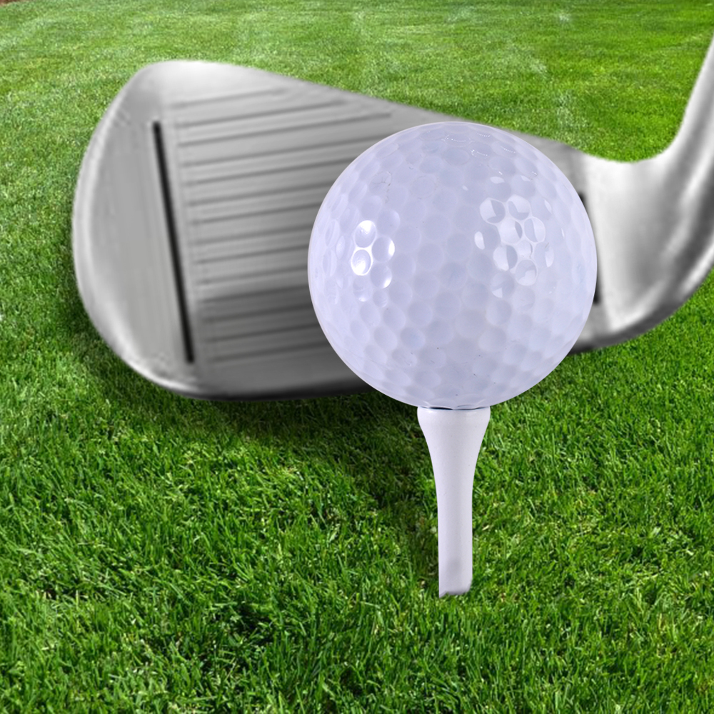 100Pcs Hard Wood Golf Tees for Golf Swing Practice Accessories Unbreakable Wooden Tee Golf Ball Training 42 54 70 83 mm White