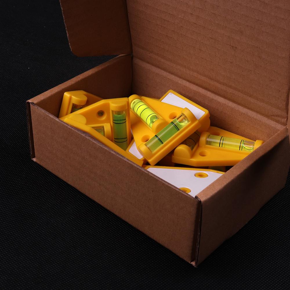10 stuks waterpas type t, waterpas van abs en kunststof, 2- richtingen waterpas voor het afstellen van de hoek, waterpas, meetinstrument 44 x 58mm