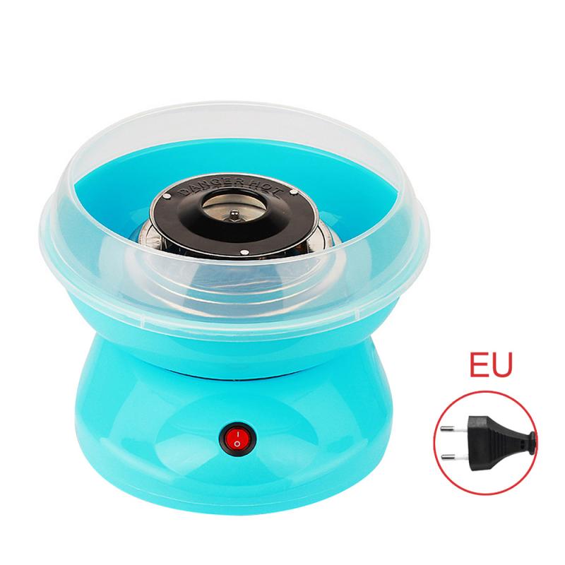 Électrique bricolage doux barbe à papa fabricant Mini Portable coton sucre fée soie guimauve Machine enfants 220V Machine à bonbons: Blue EU