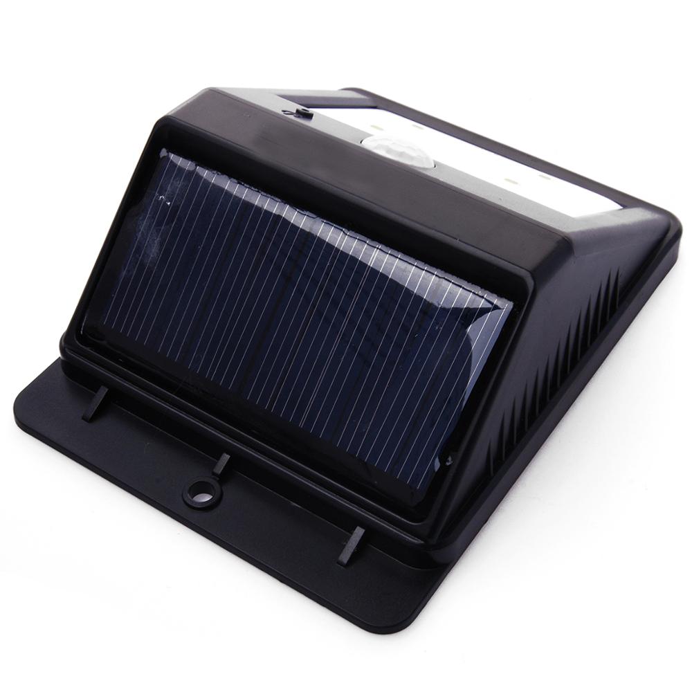 4-LED Solar Powered Security Motion Sensor Light Gutter Light Outdoor Garden Wall Lobby Pathway Solar Light Lamp