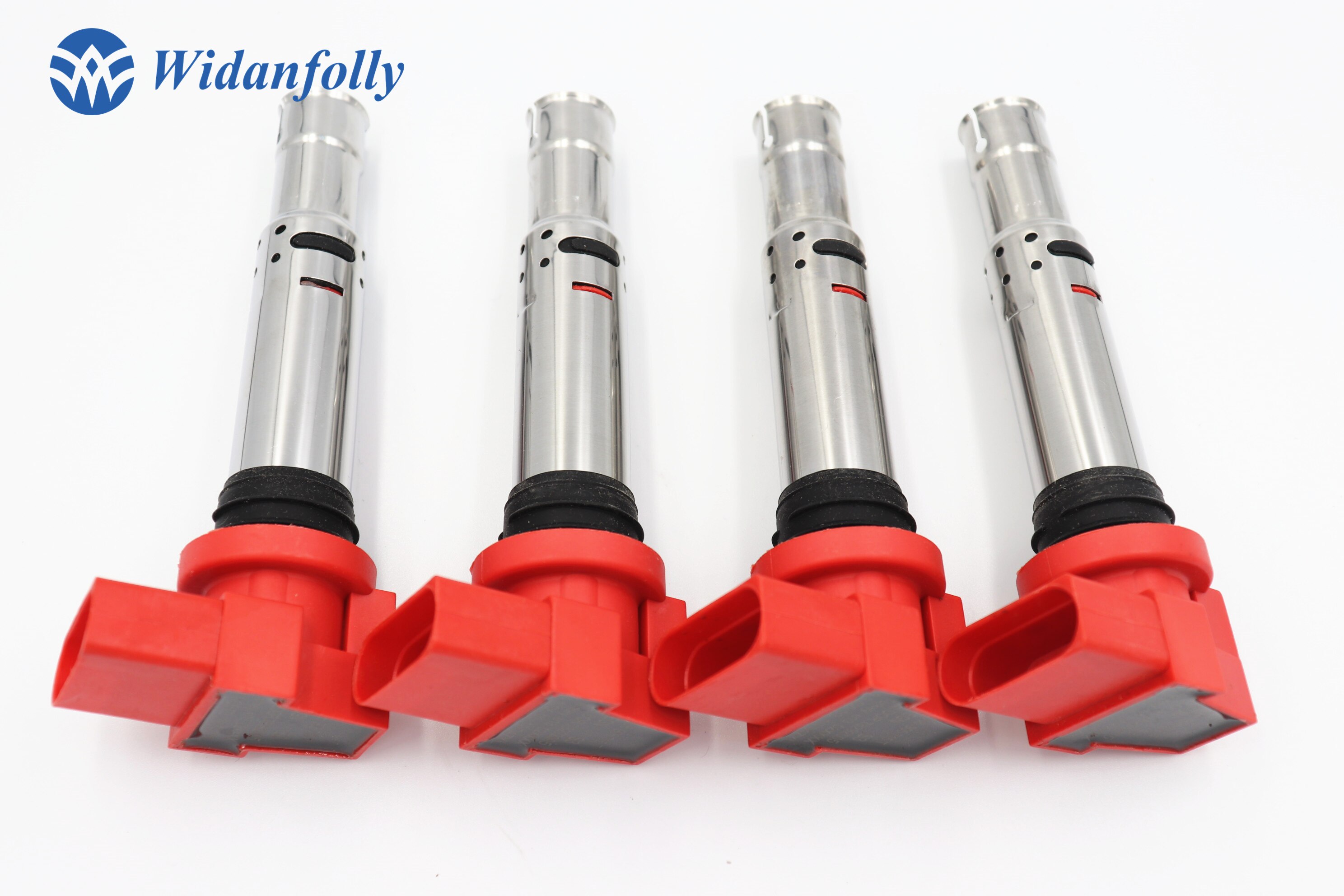 Widanfolly 4 PCS Ignition Coil For Golf Jetta Bora Beetle Polo Sharan Tiguan A1 A3 Octavia 1.6 1.4 036905715F 036 905 715 F