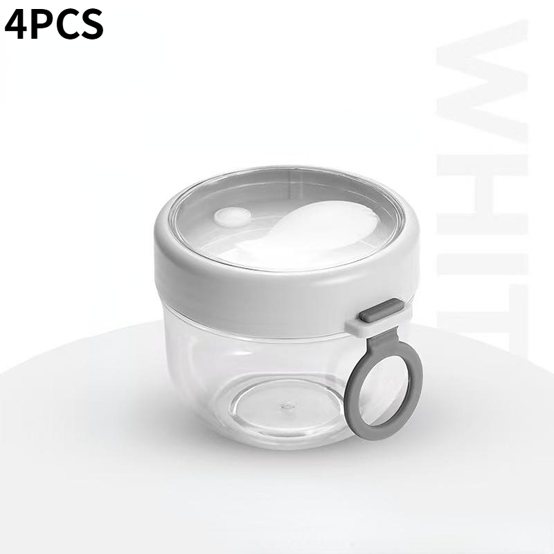 Portable Breakfast Cup with Leak-Proof Lid, Overnight Oats Bowl with Spoon, Microwave Safe Salad Bowl, Yogurt Cup, Milk Bottle: Other