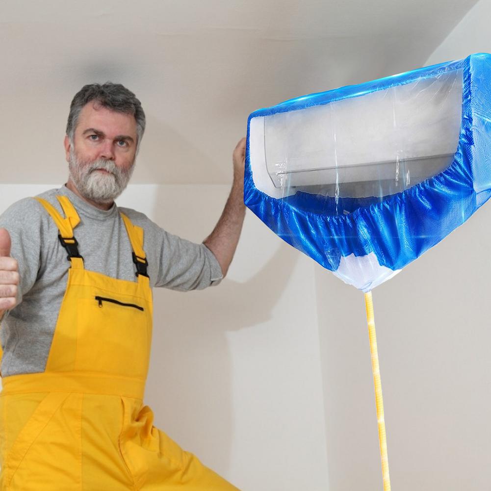 Air Conditioner Cleaning Kit Cleaning Cover Hanging Air Conditioner Cleaning Water Cloth Cleaning Washing Tool Home Dust Cover