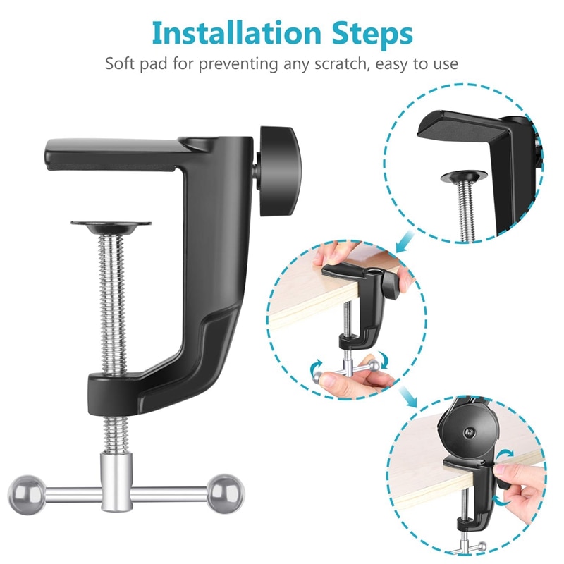 Asta Del microfono boom sospensione Regolabile Braccio con costruito-in Primavera per la Registrazione Vocale