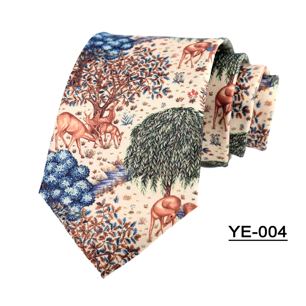 Corbata para hombre de 8CM, patrones de estampado, corbatas clásicas para hombre, novio, tacto manual, poliéster, Floral, accesorios de boda de negocios: Verde
