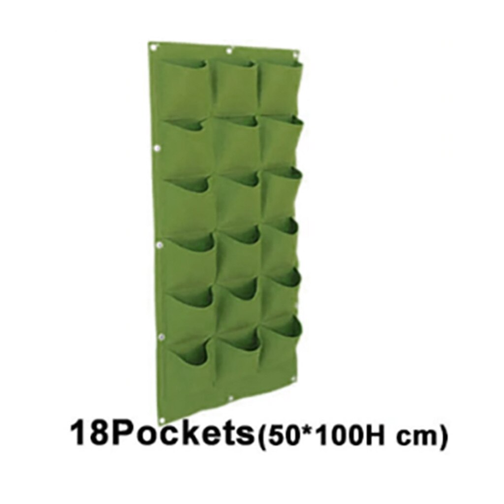Enverdecimiento Vertical colgante de pared la siembra bolsa jardín planta crecer bolsas para macetas Eco amigable de plántulas de cultivo de 9/18 bolsillo
