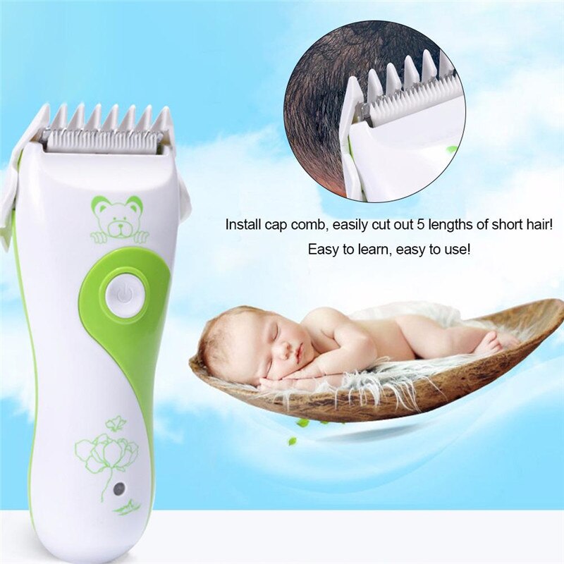 Usb Oplaadbare Baby Elektrische Tondeuse Set Draadloze Tondeuse Voor Kid Zuigelingen Peuters Haar Dagelijkse Verzorging Mute Tondeuse