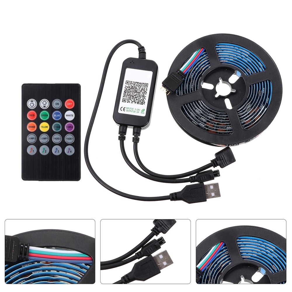 1 Set Practical Useful Durable TV Back Light Wireless Strip Light APP Remote Control Light