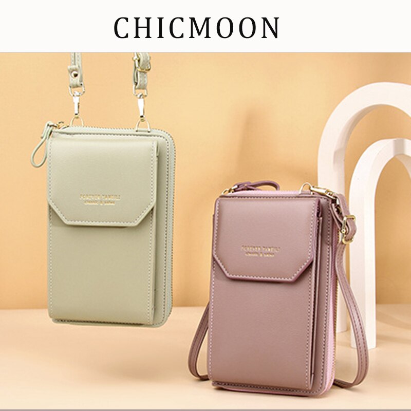 Women PU Leather Shoulder bags Female Large Capacity Crossbody Bags Girls Multi-functional Handbag Phone Purse