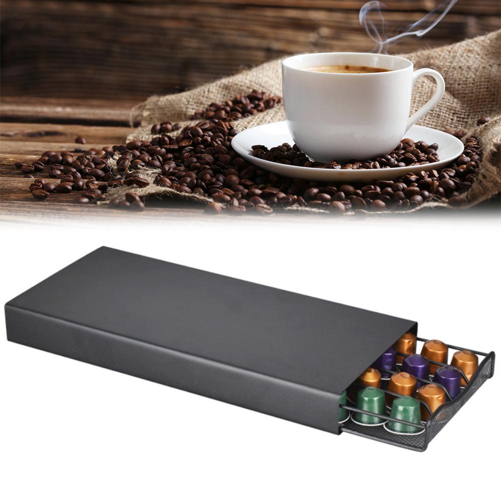 Kaffeekapselkorb Metall - Organizer Für Nespresso & Dolce Gusto 20x18,5cm