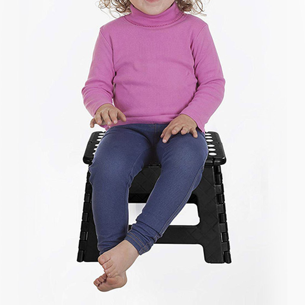 Foldable Step Stool Bench Plastic Adult Collapsible Foot Stool For Outdoor Rest