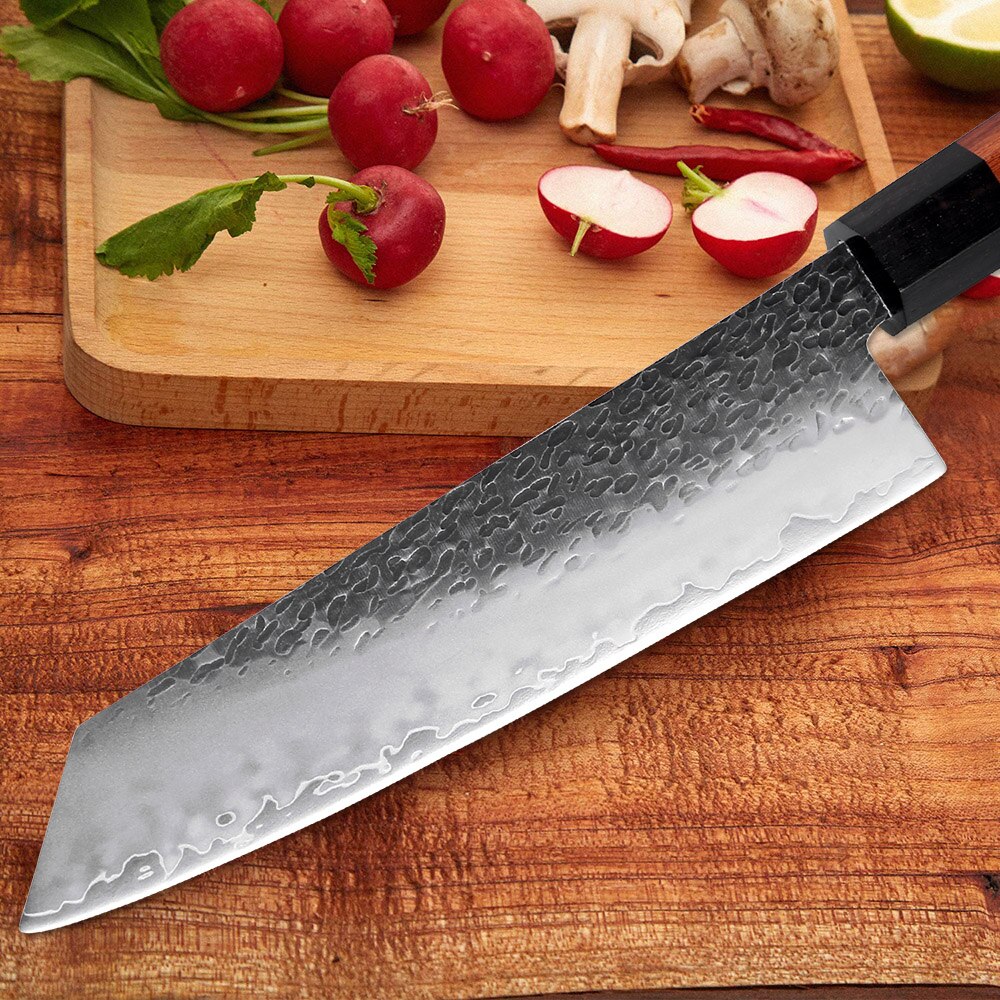 XITUO Kitchen Chef Knife Three-layer Steel Handmade Forged Sharp Cleaver Kiritsuke Boning Santoku Paring Knives Cooking Tools