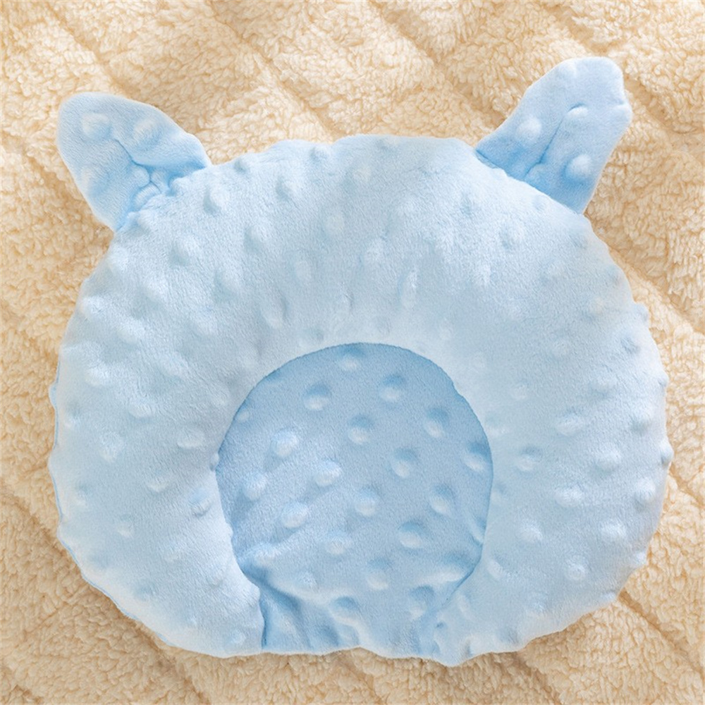 Beanie Velvet Massage Breathable Baby Pillow Solid Color Shaped Pillow Christmas Halloween Thanksgiving Easter Year: Blue